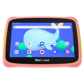 Таблет Blackview Tab 3 Kids, 7 инча HD 1024x600, 7731E Quad-core 1.3GHz, 2GB/32GB, 3280mAh, Doke 3.0 Go (Android 13), WiFi, Bluetooth, Pink