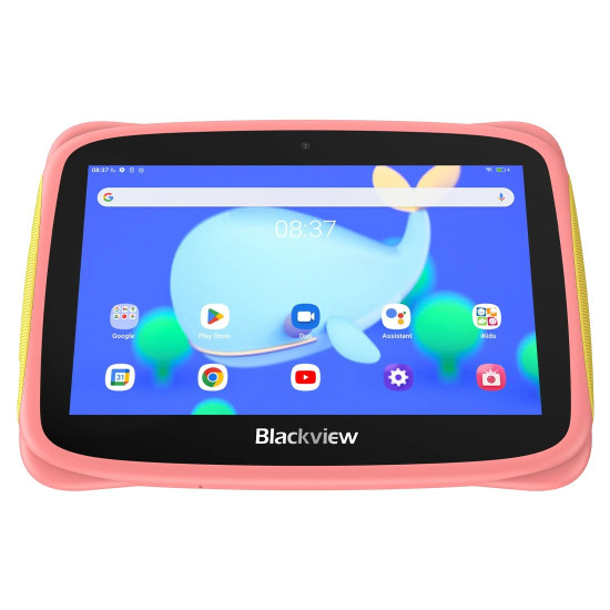 Таблет Blackview Tab 3 Kids, 7 инча HD 1024x600, 7731E Quad-core 1.3GHz, 2GB/32GB, 3280mAh, Doke 3.0 Go (Android 13), WiFi, Bluetooth, Pink