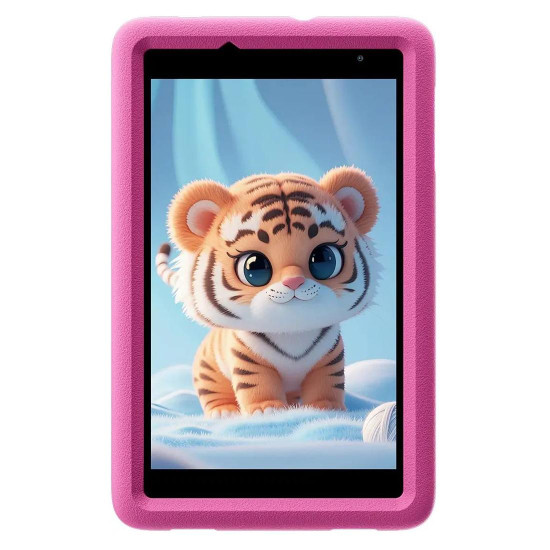 Таблет Blackview Tab A5 Kids, 8.0 инча HD+ IPS 800x1280, Unisoc Tiger T310, 3GB + 64GB, LPDDR4 + EMMC5.1, 5100mAh, Android 14, Pink