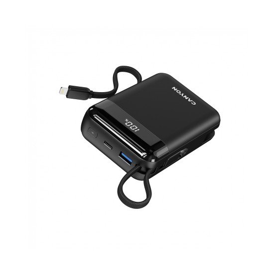 Външна батерия CANYON OnPower 204, 20000 mAh, Black