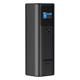 Външна батерия Canyon PB-2010, 27000 mAh, 97.2Wh, TFT дисплей, USB-C PD 140W, USB-A QC 3.0, Dark Grey