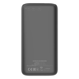 Външна батерия Canyon PB-301, 30000 mAh, LED дисплей, USB-C PD 20W, 2 x USB-A QC 3.0, Black