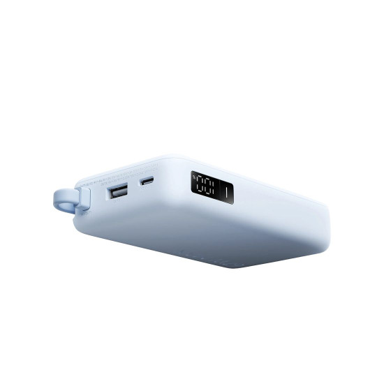 Външна батерия Xiaomi, 10000 mAh, 67 W, вграден кабел, Ice Blue