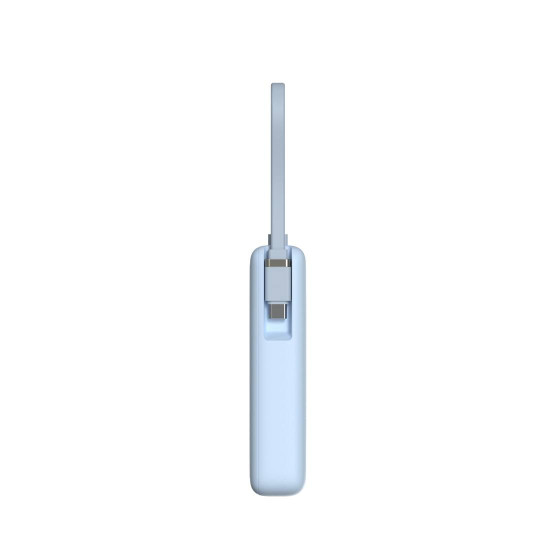 Външна батерия Xiaomi, 10000 mAh, 67 W, вграден кабел, Ice Blue