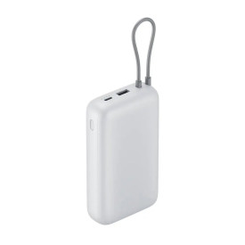 Външна батерия Xiaomi, 20000 mAh, вграден кабел, GL, Light Gray