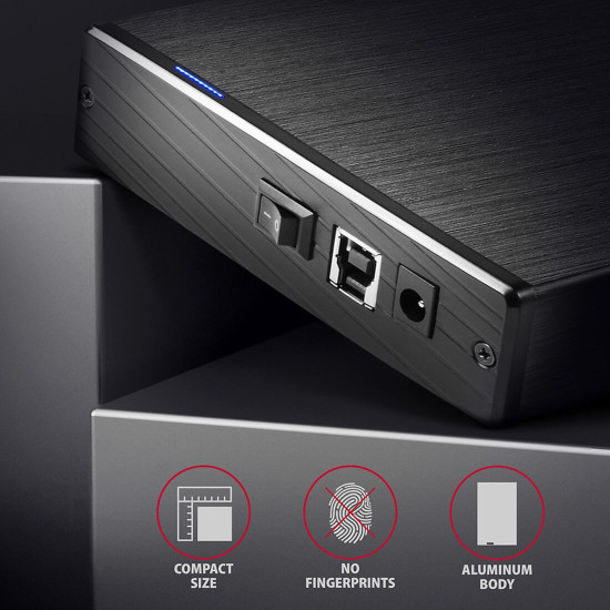 Външна кутия за диск AXAGON EE35-XA3, USB 3.2, 3.5 инча HDD