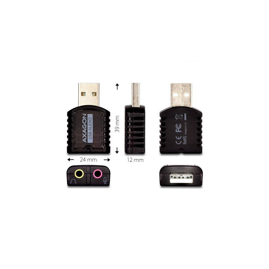 Външна звукова карта AXAGON ADA-10, USB2.0