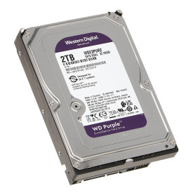 Вътрешен твърд диск Western Digital, 3.5 инча, 2 TB, 256 MB кеш, 5400 RPM, SATA 6 Gb/s, Purple