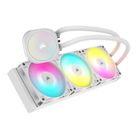 Водно охлаждане за процесор CORSAIR NAUTILUS 360 ARGB, 360mm, White