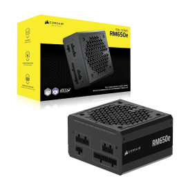 Захранване Corsair 2025 RMe Series, RM650e, 650W, ATX 3.1, PCIe 5.1, Cybenetics GOLD, Fully Modular