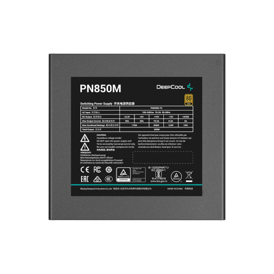Захранване DeepCool PN850-M, 850W, 80 Plus GOLD, Fully Modular
