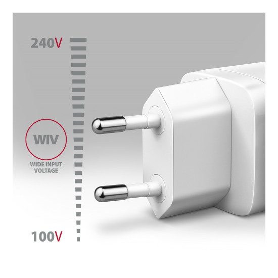 Зарядно AXAGON ACU-DPQ65W, White