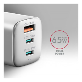 Зарядно AXAGON ACU-DPQ65W, White
