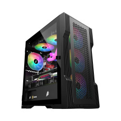 Кутия за компютър 1stPlayer Case mATX - TRILOBITE T3 Mesh Black