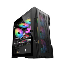 Кутия за компютър 1stPlayer Case mATX - TRILOBITE T3 Mesh Black