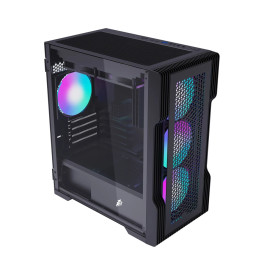 Кутия за компютър 1stPlayer Case mATX - TRILOBITE T3 Mesh Black