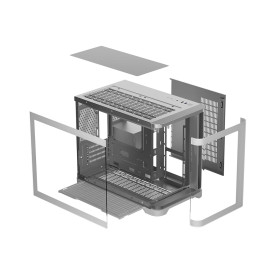Кутия за компютър 1stPlayer Case mATX - UV6 White