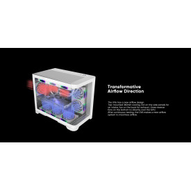 Кутия за компютър 1stPlayer Case mATX - UV6 White