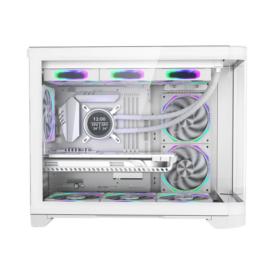 Кутия за компютър 1stPlayer Case mATX - UV6 White