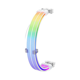 Удължителен кабел 1stPlayer Extension Modding Cable PCIe 6+2PIN Addressable RGB White - NC2-8P-WH