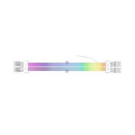 Удължителен кабел 1stPlayer Extension Modding Cable PCIe 6+2PIN Addressable RGB White - NC2-8P-WH