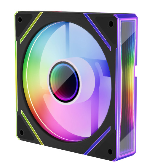 Вентилатор 1stPlayer Fan 120mm FCR(AP) - Infinity Mirror ARGB, REVERSE - Black