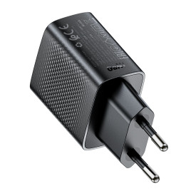 Зарядно Acefast Charger Wall GaN PD 30W - A98 - USB-C x 1, USB-A x 1, Black