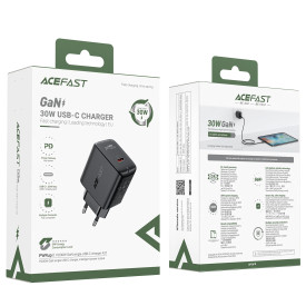 Зарядно Acefast GaN PD30W - A21 - USB-C x 1, Black