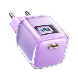 Зарядно Acefast Charger Wall GaN PD30W - A53 - USB-C x 1, Purple