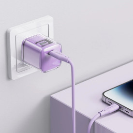 Зарядно Acefast Charger Wall GaN PD30W - A53 - USB-C x 1, Purple