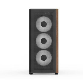 Кутия за компютър AeroCool Case ATX - D501A Black, Addressable RGB, Wood