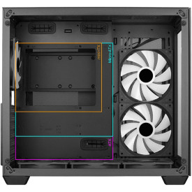 Кутия за компютър AeroCool Case ATX - Dryft-G-BK-v1 - RGB