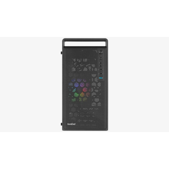 Кутия за компютър AeroCool Case mATX - CS-109-G-BK-v1 - FRGB, Tempered Glass