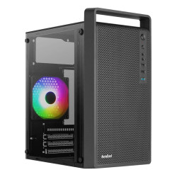 Кутия за компютър AeroCool Case mATX - CS-109-G-BK-v1 - FRGB, Tempered Glass