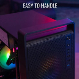 Кутия за компютър AeroCool Case mATX - CS-109-G-BK-v1 - FRGB, Tempered Glass