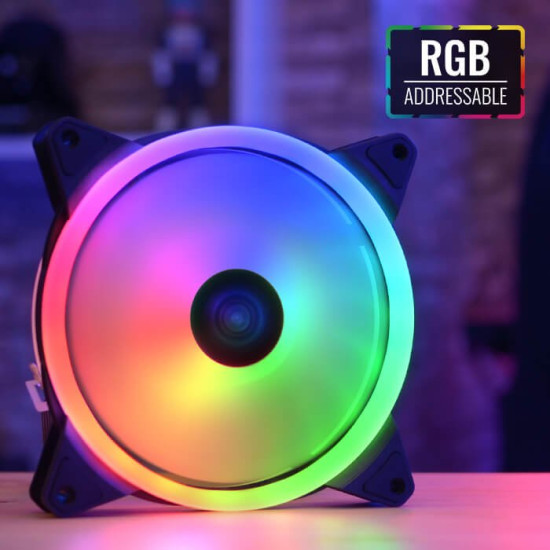 Вентилатор AeroCool Fan 140 mm - Duo 14 - Addressable RGB - ACF4-DU10217.11