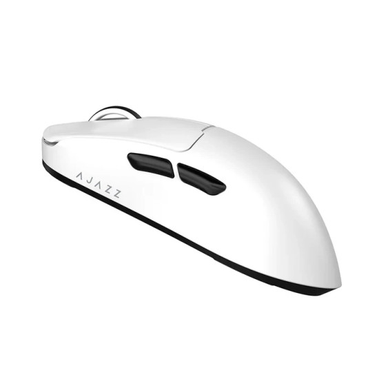 Безжична мишка Ajazz AJ159 V2 MC - Wireless Gaming Mouse - 1K, Magnetic Charging Dock, White