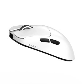 Безжична мишка Ajazz AJ159 V2 MC - Wireless Gaming Mouse - 1K, Magnetic Charging Dock, White