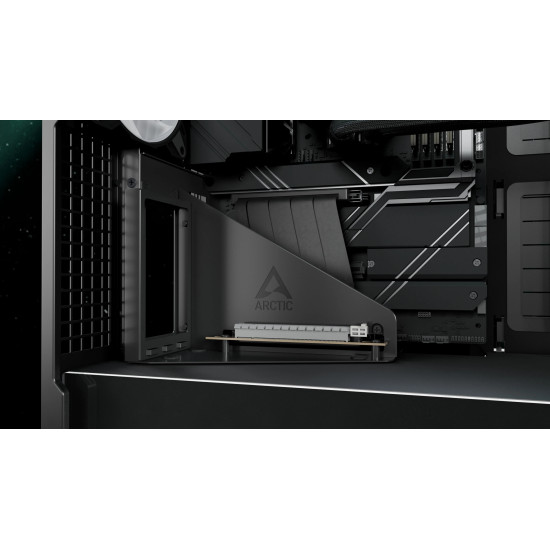 Кутия за компютър ARCTIC Xtender VG, E-ATX, Mid-Tower, Dual Chamber, 5 ARGB, Black