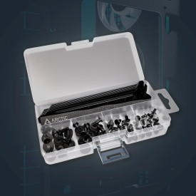 Кутия за компютър ARCTIC Xtender VG, E-ATX, Mid-Tower, Dual Chamber, 5 ARGB, Black