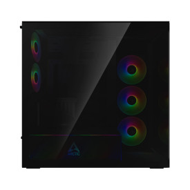 Кутия за компютър ARCTIC Xtender VG, E-ATX, Mid-Tower, Dual Chamber, 5 ARGB, Black