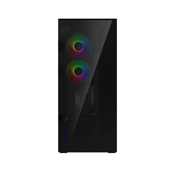 Кутия за компютър ARCTIC Xtender VG, E-ATX, Mid-Tower, Dual Chamber, 5 ARGB, Black