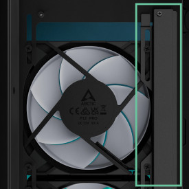 Кутия за компютър ARCTIC Xtender VG, E-ATX, Mid-Tower, Dual Chamber, 5 ARGB, Black