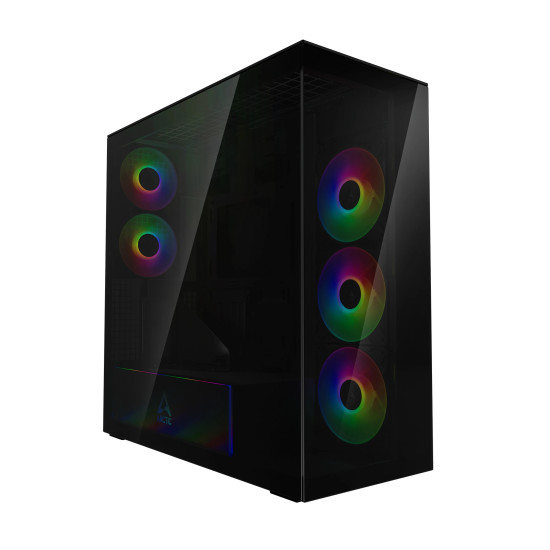 Кутия за компютър ARCTIC Xtender VG, E-ATX, Mid-Tower, Dual Chamber, 5 ARGB, Black Кутия за компютър ARCTIC Xtender VG, E-ATX, Mid-Tower, Dual Chamber, 5 ARGB, Black
