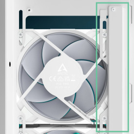 Кутия за компютър Arctic Case E-ATX - Xtender (White) - 5 A-RGB Fans included