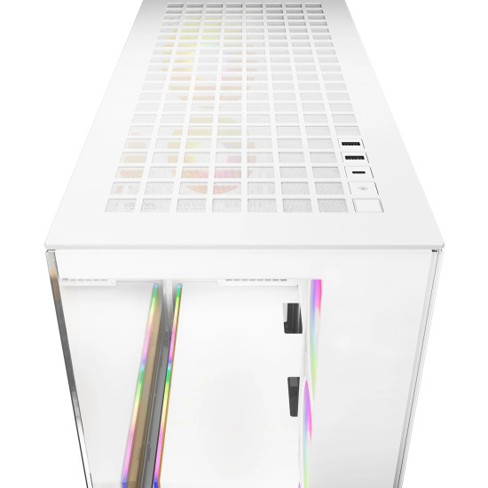 Кутия за компютър Arctic Case E-ATX - Xtender (White) - 5 A-RGB Fans included