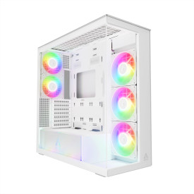 Кутия за компютър Arctic Case E-ATX - Xtender (White) - 5 A-RGB Fans included