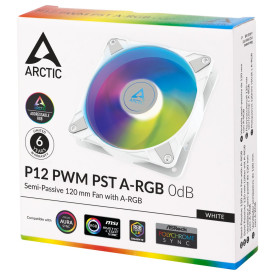 Вентилатор Arctic Fan 120mm P12 PWM PST A-RGB 0dB (White)