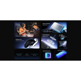 Безжична мишка ATK Wireless Gaming Mouse F1 Ultimate 2.0 - 8K, Black