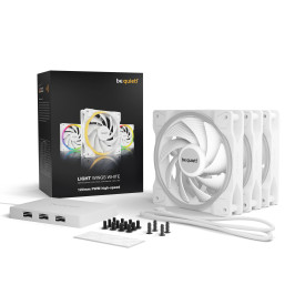 Комплект вентилатори be quiet! Fan Pack 3-in-1 3 x 120mm - LIGHT WINGS White 120mm PWM high-speed Triple-Pack
